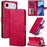 LC.IMEEKE Calf Texture Horizontal Flip Leather Case For iPhone 17 Air(Red)