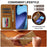 LC.IMEEKE Calf Texture Horizontal Flip Leather Case For iPhone 17 Air(Yellow)