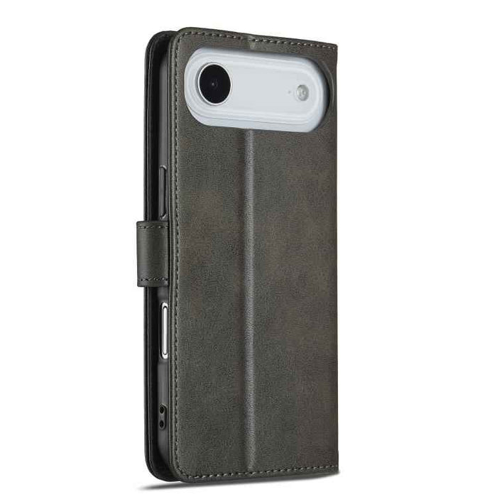 LC.IMEEKE Calf Texture Horizontal Flip Leather Case For iPhone 17 Air(Grey)
