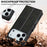 LC.IMEEKE Calf Texture Horizontal Flip Leather Case For iPhone 17 Pro Max(Black)