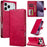 LC.IMEEKE Calf Texture Horizontal Flip Leather Case For iPhone 17 Pro Max(Red)