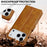 LC.IMEEKE Calf Texture Horizontal Flip Leather Case For iPhone 17 Pro Max(Yellow)