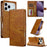 LC.IMEEKE Calf Texture Horizontal Flip Leather Case For iPhone 17 Pro Max(Yellow)