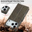 LC.IMEEKE Calf Texture Horizontal Flip Leather Case For iPhone 17 Pro Max(Grey)