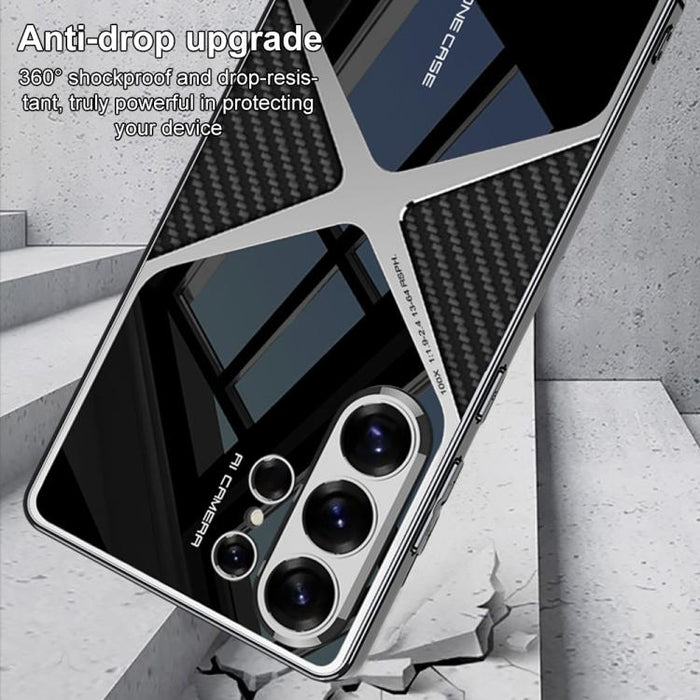 GKK Leather Electroplating Supersonic Speed Shockproof Phone Case, For Samsung Galaxy S26 Ultra 5G, For Samsung Galaxy S25 Ultra 5G, For Samsung Galaxy S24 Ultra, For Samsung Galaxy S23 Ultra