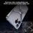 For iPhone 15 Pro Max Frameless X-shaped Metal Phone Case(Grey)