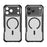 For iPhone 17 Pro Max Carbon Fiber Texture MagSafe Translucent Phone Case(Black)