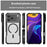 For iPhone 17 Pro Max Carbon Fiber Texture MagSafe Translucent Phone Case(Black)