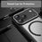 For iPhone 17 Pro Max Carbon Fiber Texture MagSafe Translucent Phone Case(Black)