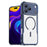 For iPhone 17 Pro Max Carbon Fiber Texture MagSafe Translucent Phone Case(Blue)
