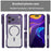 For iPhone 17 Pro Max Carbon Fiber Texture MagSafe Translucent Phone Case(Purple)