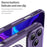For iPhone 17 Pro Max Carbon Fiber Texture MagSafe Translucent Phone Case(Purple)