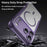For iPhone 17 Pro Max Carbon Fiber Texture MagSafe Translucent Phone Case(Purple)