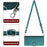 For iPhone 17 Pro Cat Rat Embossed Pattern RFID Leather Phone Case with Lanyard(Peacock Green)
