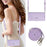 For iPhone 17 Pro Cat Rat Embossed Pattern RFID Leather Phone Case with Lanyard(Purple)