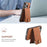 For iPhone 16 Pro Max Denior D14 NK Retro Pattern MagSafe Magnetic Card Holder Leather Phone Case(Brown)