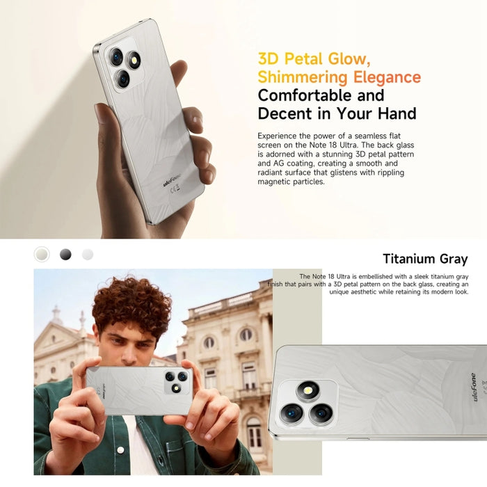 Ulefone Note 18 Ultra, Side Fingerprint, 6.78 inch Android 13 MediaTek Dimensity 720 5G MT6853 Octa Core 2.0GHz, NFC, Network: 5G