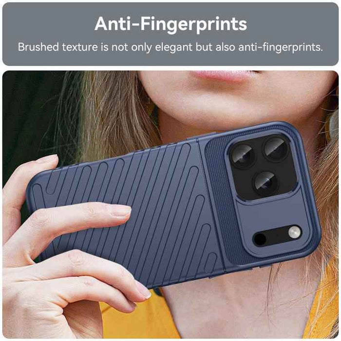For iPhone 17 Pro Max Thunderbolt Shockproof Soft TPU Phone Case(Blue)