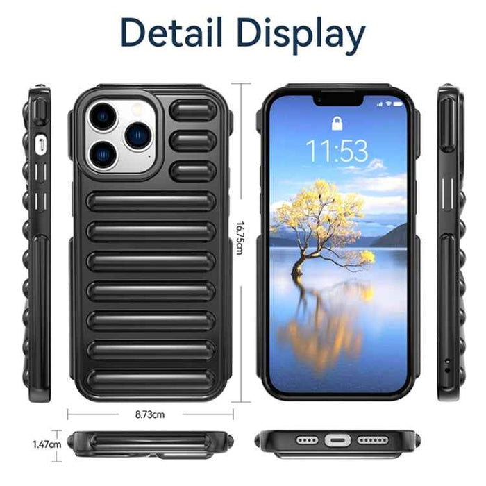 For iPhone 16 Pro Capsule Series Candy Color TPU Phone Case(Transparent)