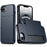 For iPhone 16e Shockproof Armor Phone Case with Card Slot(Blue)