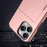 For iPhone 16e Shockproof Armor Phone Case with Card Slot(Rose Red)