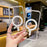 For iPhone 16 Large Hole Camera MagSafe Magnetic Clear Acrylic TPU Case(Transparent)