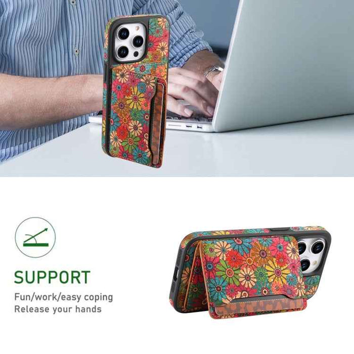 For iPhone 16 Pro MagSafe Detachable Card Slot Holder Phone Case(Green)