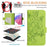 For iPhone 17 Pro Embossed Rose RFID Anti-theft Leather Phone Case(Green)