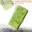 For iPhone 17 Pro Embossed Rose RFID Anti-theft Leather Phone Case(Green)