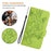For iPhone 17 Pro Embossed Rose RFID Anti-theft Leather Phone Case(Green)