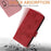 For iPhone 17 Pro Embossed Rose RFID Anti-theft Leather Phone Case(Red)