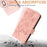 For iPhone 17 Pro Embossed Rose RFID Anti-theft Leather Phone Case(Pink)