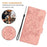 For iPhone 17 Pro Embossed Rose RFID Anti-theft Leather Phone Case(Pink)