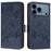 For iPhone 17 Pro Embossed Rose RFID Anti-theft Leather Phone Case(Dark Blue)