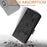 For iPhone 17 Pro Embossed Rose RFID Anti-theft Leather Phone Case(Black)