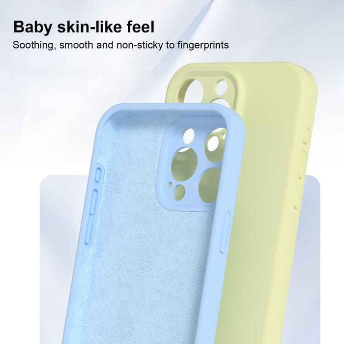 For iPhone 16 Precise Hole Liquid Silicone Jelly Color Full Coverage Phone Case(Fluorescent Green)
