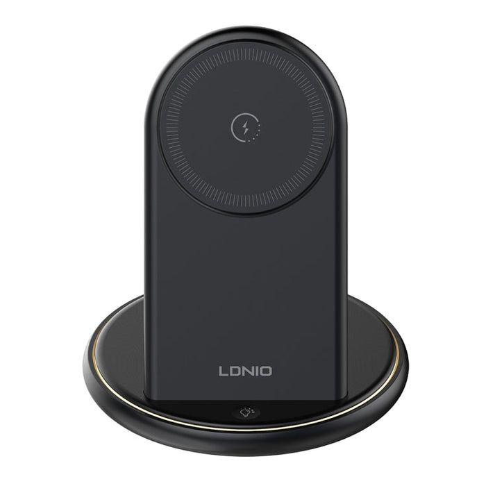 LDNIO WL02 25.5W 5 in 1 MagSafe Wireless Charger with 30cm Type-C Cable(Black)