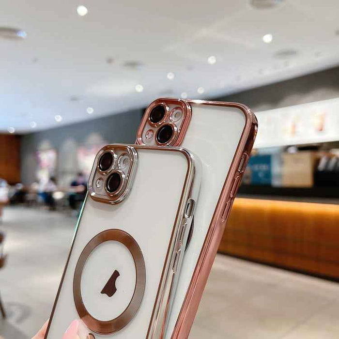 For iPhone 17 Pro Electroplating MagSafe Phone Case(Silver)