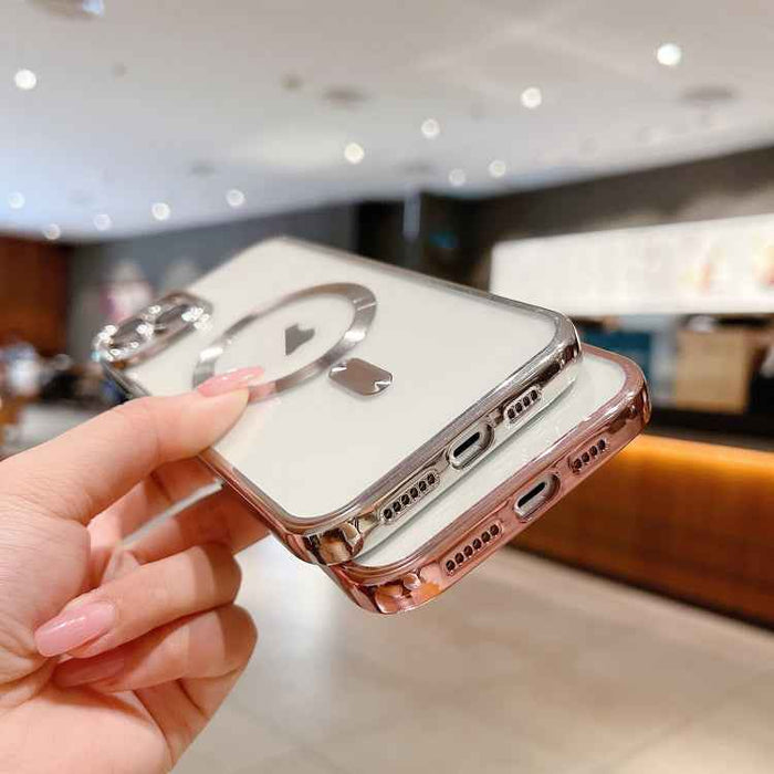 For iPhone 17 Pro Electroplating MagSafe Phone Case(Silver)