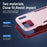 For iPhone 17 Pro Max Pioneer Armor Heavy Duty PC + TPU Phone Case(Pink+Rose Red)