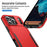 For iPhone 17 Pro Max Pioneer Armor Heavy Duty PC + TPU Phone Case(Red+Black)