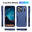 For iPhone 17 Pro Max Pioneer Armor Heavy Duty PC + TPU Phone Case(Blue)