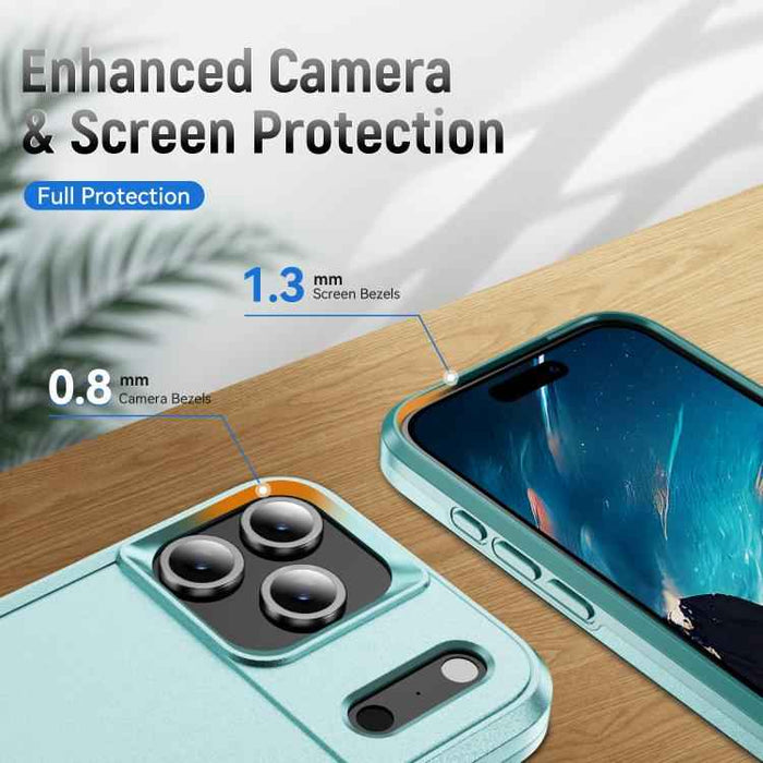 For iPhone 17 Pro Max Pioneer Armor Heavy Duty PC + TPU Phone Case(Green)