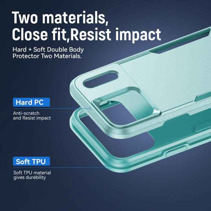 For iPhone 17 Pro Max Pioneer Armor Heavy Duty PC + TPU Phone Case(Green)