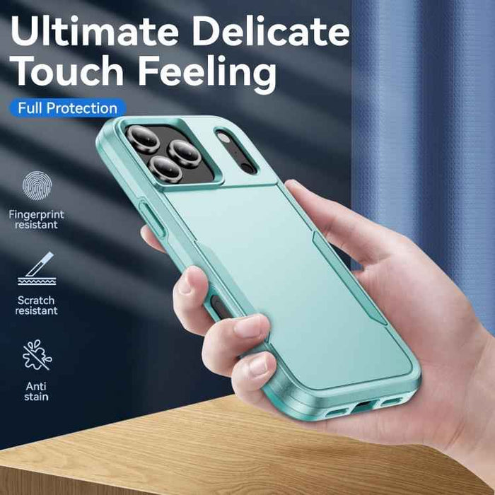 For iPhone 17 Pro Max Pioneer Armor Heavy Duty PC + TPU Phone Case(Green)