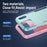 For iPhone 17 Pro Max Pioneer Armor Heavy Duty PC + TPU Phone Case(Green+Pink)