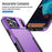 For iPhone 17 Pro Max Pioneer Armor Heavy Duty PC + TPU Phone Case(Purple+Black)