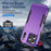 For iPhone 17 Pro Max Pioneer Armor Heavy Duty PC + TPU Phone Case(Purple+Black)