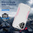 For iPhone 17 Pioneer Armor Heavy Duty PC + TPU Phone Case(White+Pink)