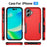 For iPhone 17 Pioneer Armor Heavy Duty PC + TPU Phone Case(Red+Black)